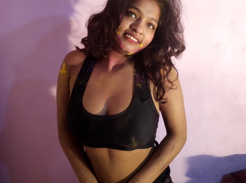Holi Sex With Desi Teen Sarika Playing With Colors