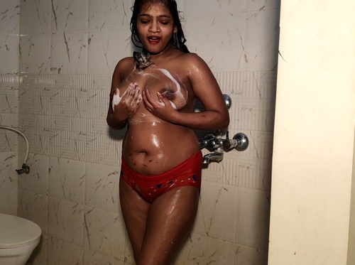 Indian College Girl In Bathroom Taking Shower